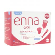 Enna Cycle Copa Menstrual Talla S 2 Unidades Esterilizador Aplicador