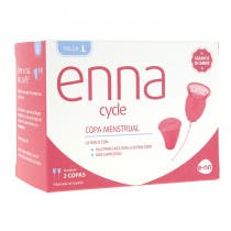 Enna Cycle Copa Menstrual Talla L 2 Unidades Esterilizador