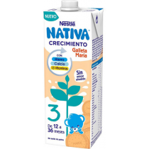 Nestle Nativa 3 Crecimiento Galleta Maria 1 L