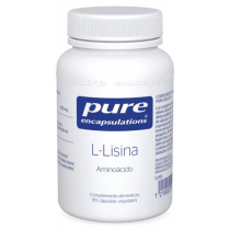 Pure Encapsulations L-Lisina 90 Capsulas Vegetales