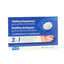 Tabletas Limpiadoras de Protesis Dentales Senti-2 30 unidades