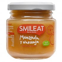 Smileat Tarrito de Manzana y Naranja 100 Ecologico 130g